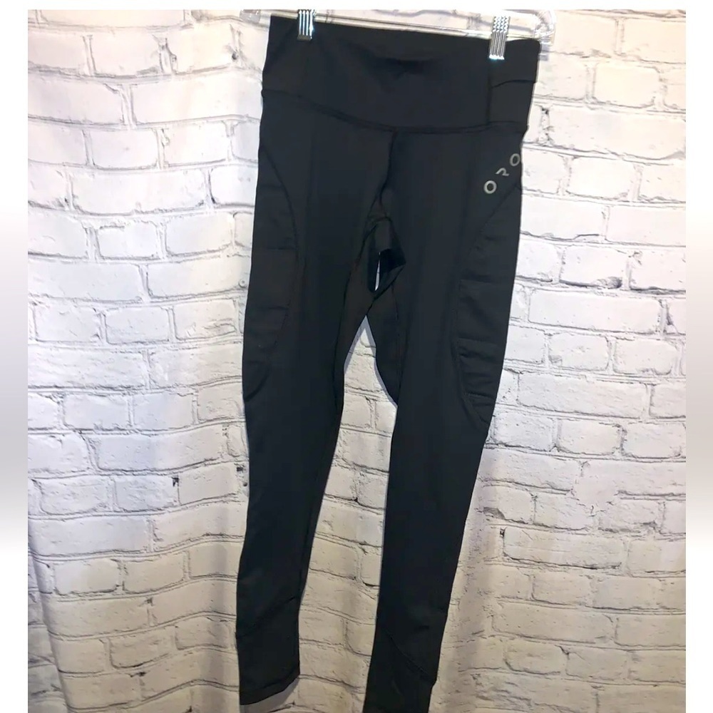 Oros Powered By Solarcore Leggings Hip Padded Women’s Size XS Black Cycling